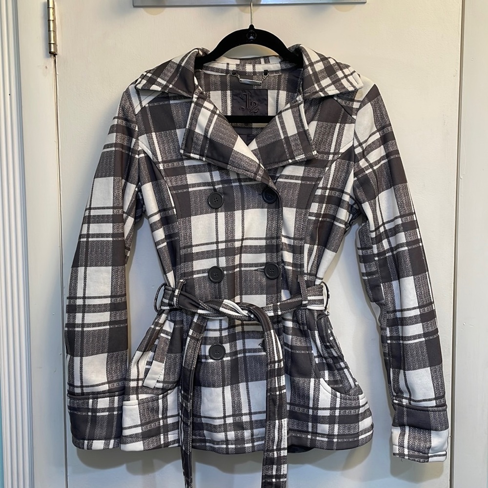 Plaid pea coat!